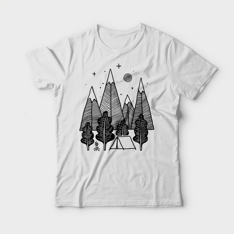 Camp Line commercial use t-shirt design - Buy t-shirt designs