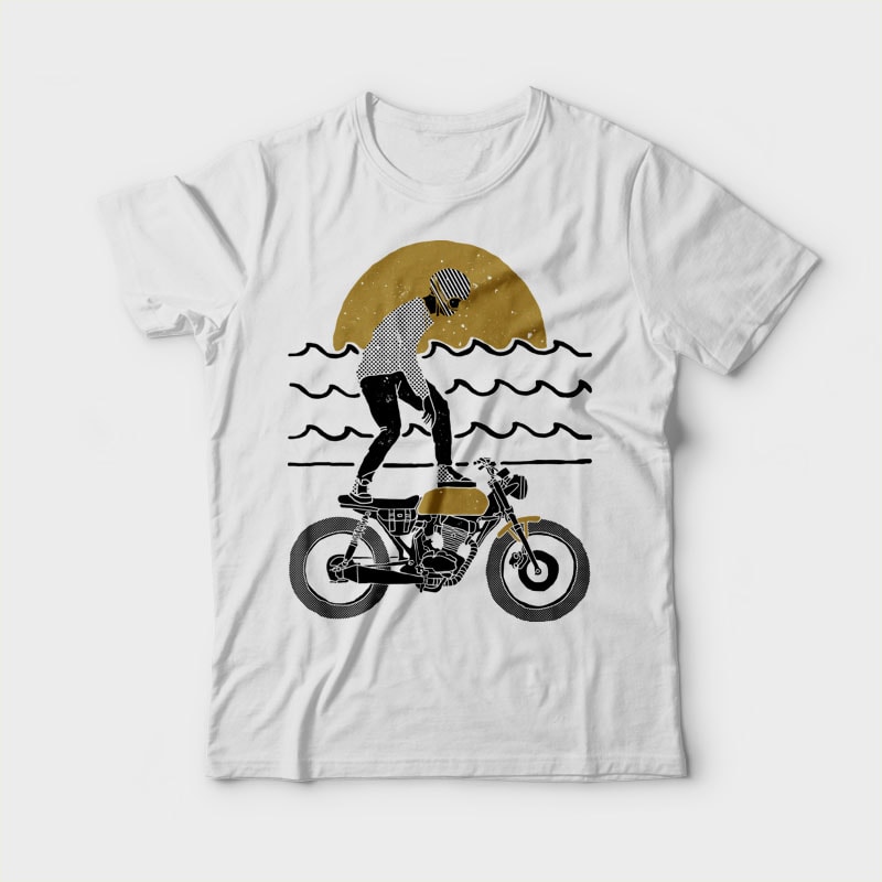 Ride Surf t shirt designs for print on demand