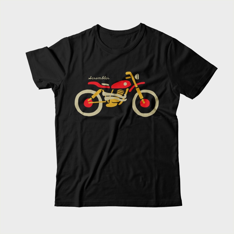 Scrambler vector shirt designs