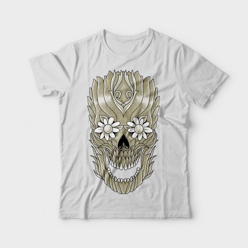 Skull Plants t-shirt designs for merch by amazon