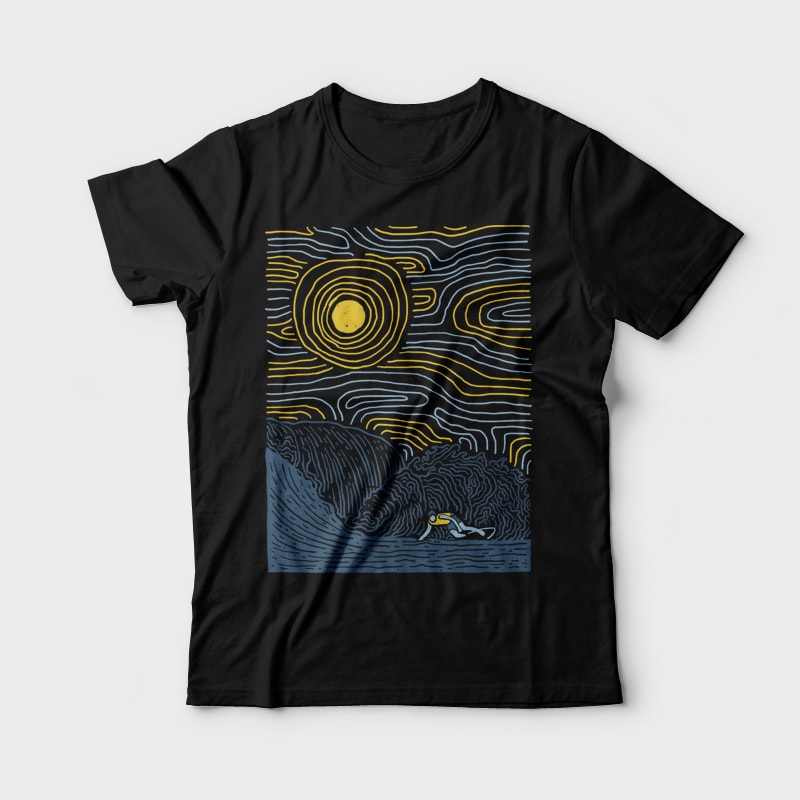 Surf Line t shirt design png