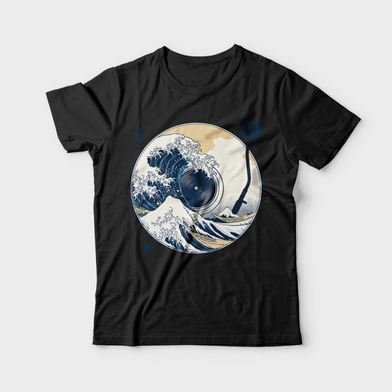 The Great Wave off Sound vector shirt designs