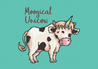 Moogical Unicow tshirt design