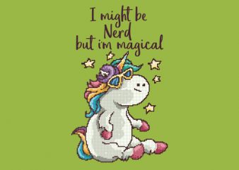 Nerd and Magical tshirt design