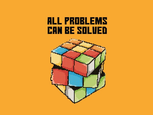 rubiks cube t shirt design