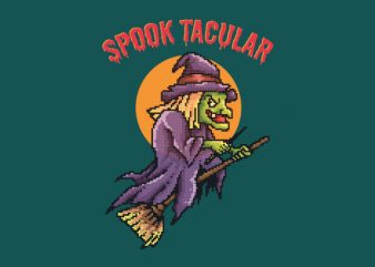 Spooktacular Witch tshirt design