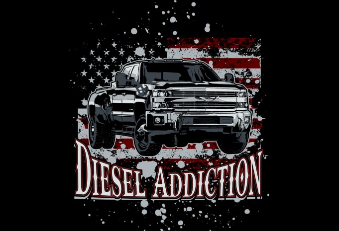 Diesel USA print ready shirt design - Buy t-shirt designs