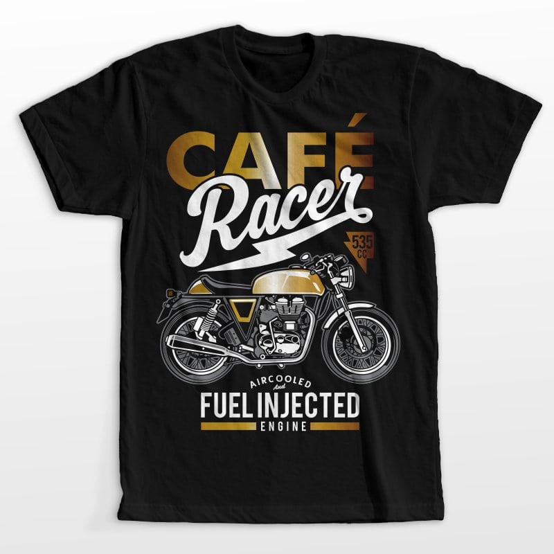 Cafe racer commercial use t shirt designs