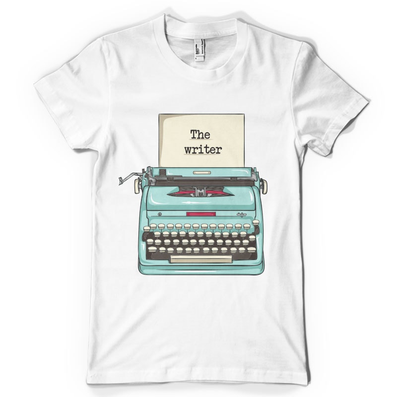 The writer t shirt design png