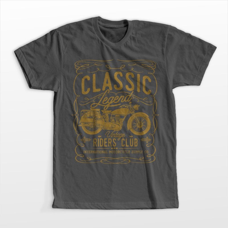 Classic Legend print ready shirt design - Buy t-shirt designs