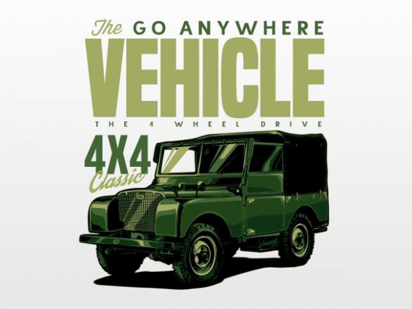 The go any where vehicle t shirt design png