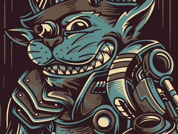 Wise cat vector t-shirt design