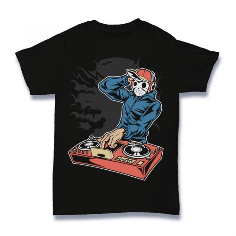 Dj Killer Vector t-shirt design - Buy t-shirt designs
