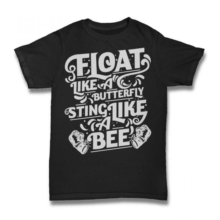 Download Float Like A Butterfly Vector t-shirt design - Buy t-shirt ...
