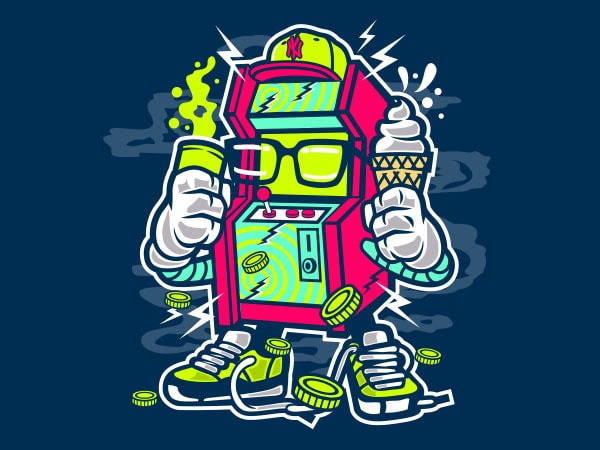 Game Machine Vector t-shirt design - Buy t-shirt designs