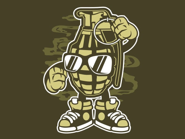 Grenade tshirt design