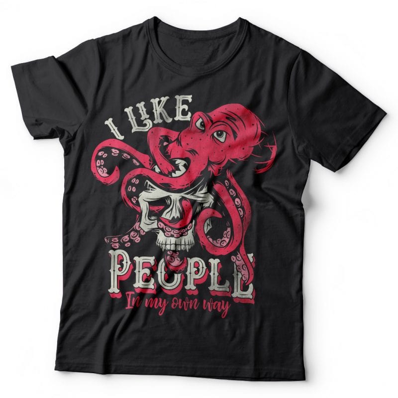 I like people in my own way. Vector T-Shirt Design - Buy t-shirt designs