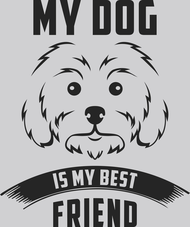 Download My Dog My Best Friend commercial use t-shirt design