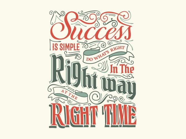 Success is simple tshirt design