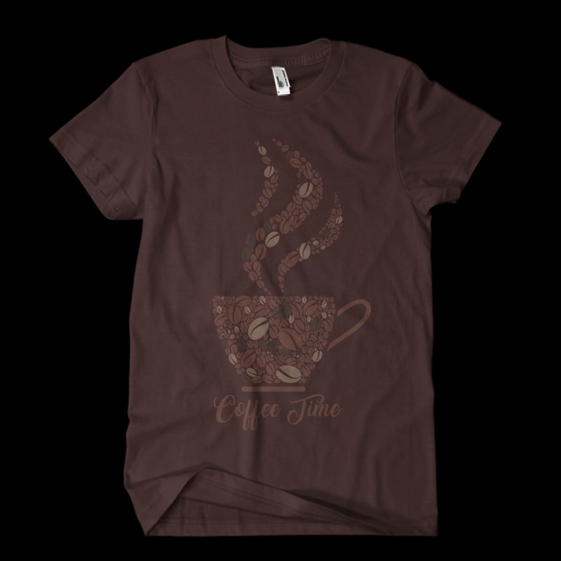 coffee time Vector t-shirt design tshirt design for sale