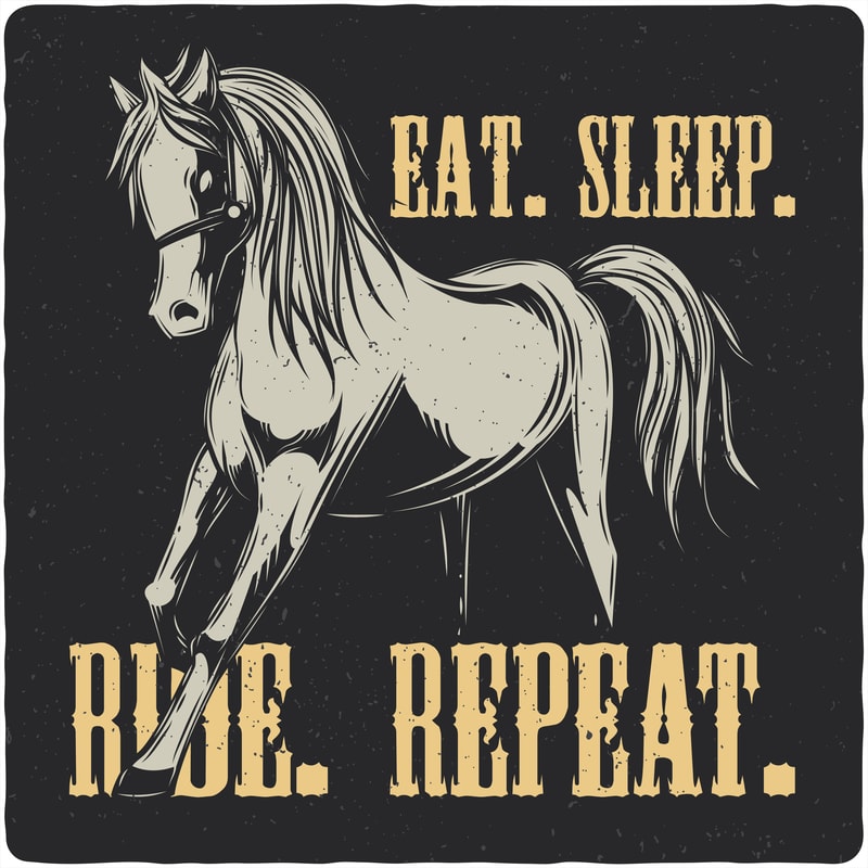 Download Eat. Sleep. Ride. Repeat. Vector T-Shirt Design