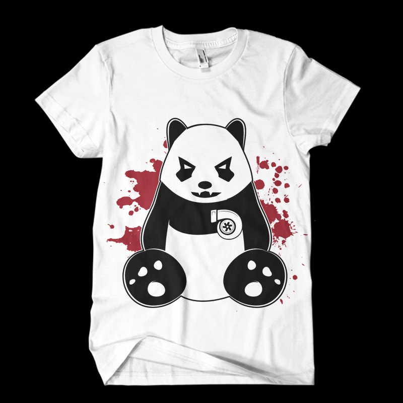 panda turbo Vector t-shirt design - Buy t-shirt designs