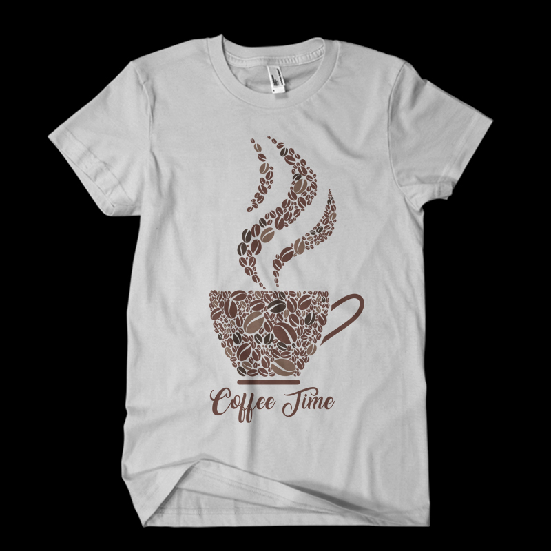 coffee time Vector t-shirt design tshirt design for sale