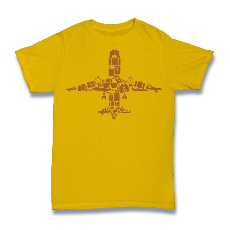 Airplane Tshirt Design vector shirt designs