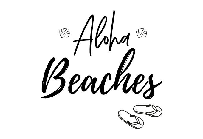 Aloha beaches funny summer holiday saying graphic t shirt design - Buy ...