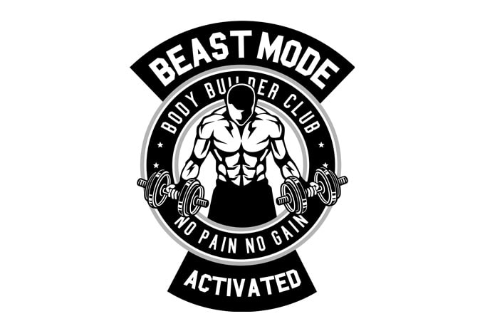 Beast Mode Activated tshirt design vector - Buy t-shirt designs