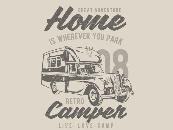 Download Retro Campers Vector T Shirt Design Buy T Shirt Designs