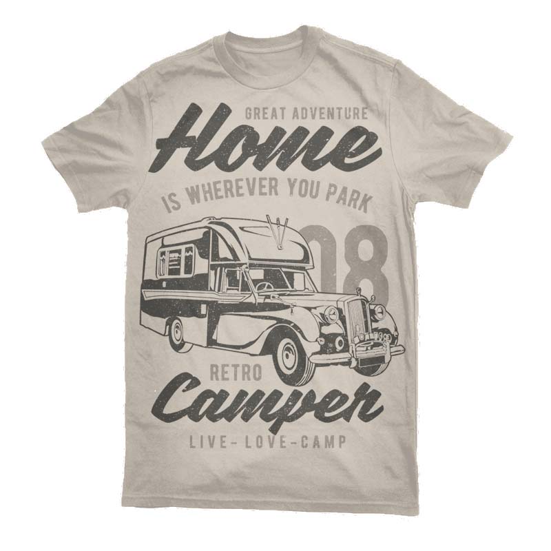 Download Retro Campers Vector T Shirt Design Buy T Shirt Designs