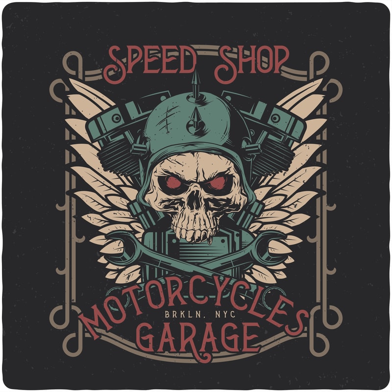 Speed Shop. Vector T-Shirt Design - Buy t-shirt designs