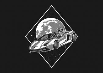 bilionaire astronaut vector t shirt design artwork