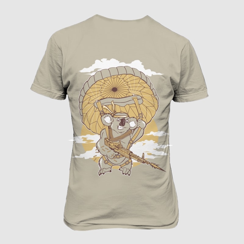 koala rambo buy t shirt design