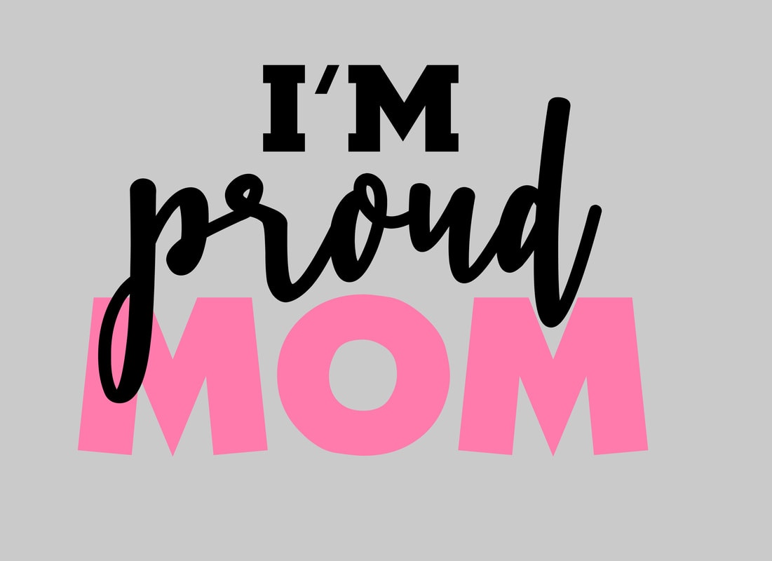Download I'm Proud Mom vector t-shirt design template - Buy t-shirt ...