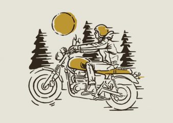 Classic Biker shirt design png