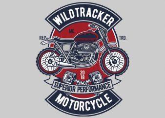 Wild Tracker vector t-shirt design for commercial use