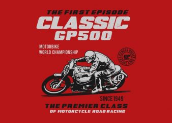 classic gp 500 t shirt design for sale