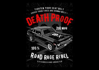 Death Proof t shirt design for purchase