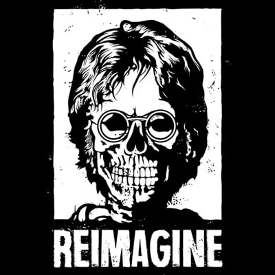 Reimagine print ready vector t shirt design