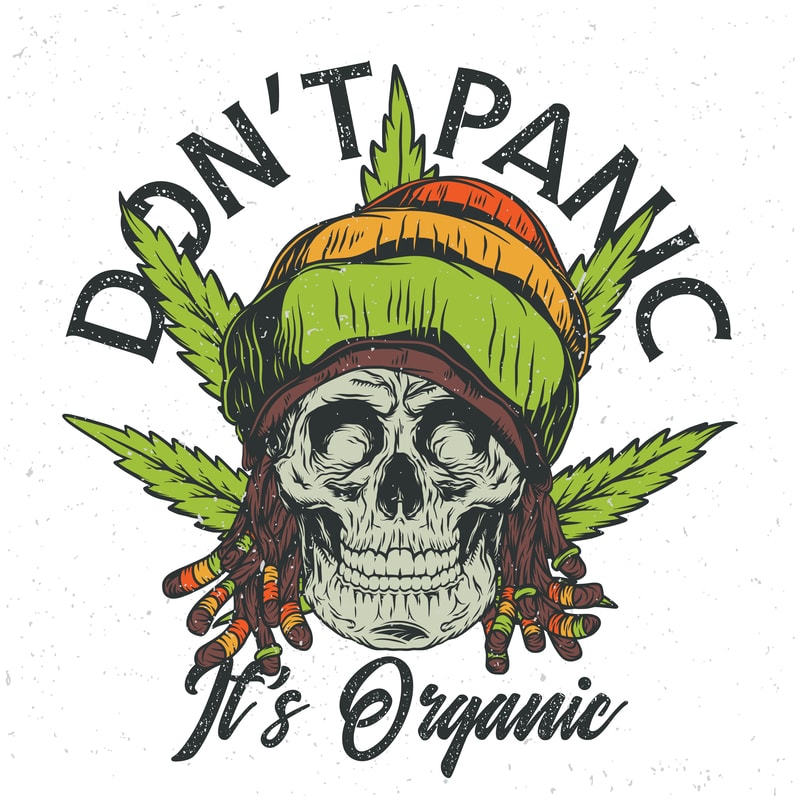 Don't panic it's organic. Vector T-Shirt Design - Buy t-shirt designs