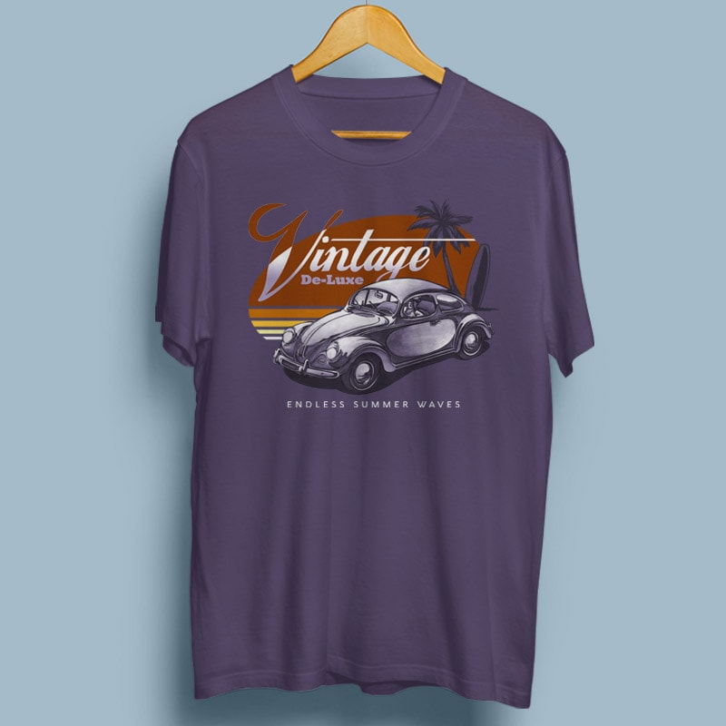 VINTAGE DELUXE commercial use t shirt designs