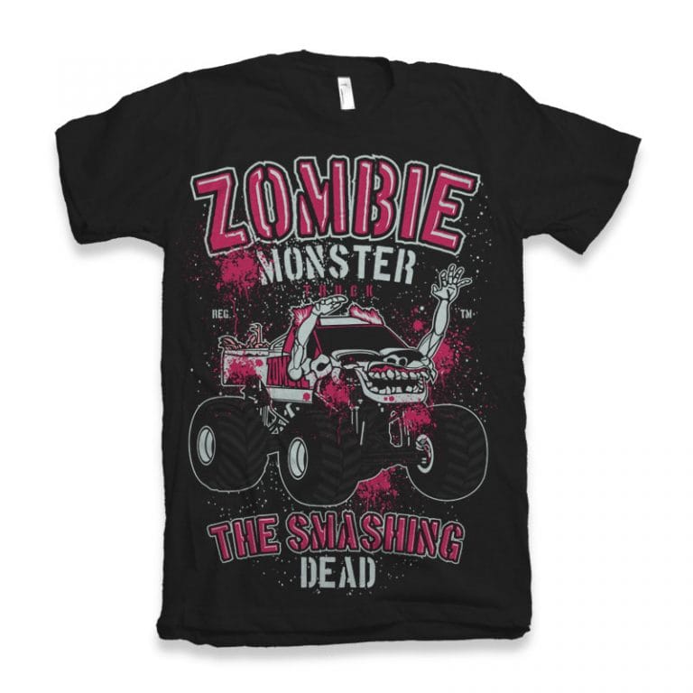 zombie monster truck shirt