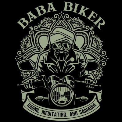 Baba biker vector t-shirt design for commercial use