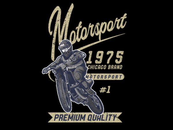 Motorsport vector t-shirt design