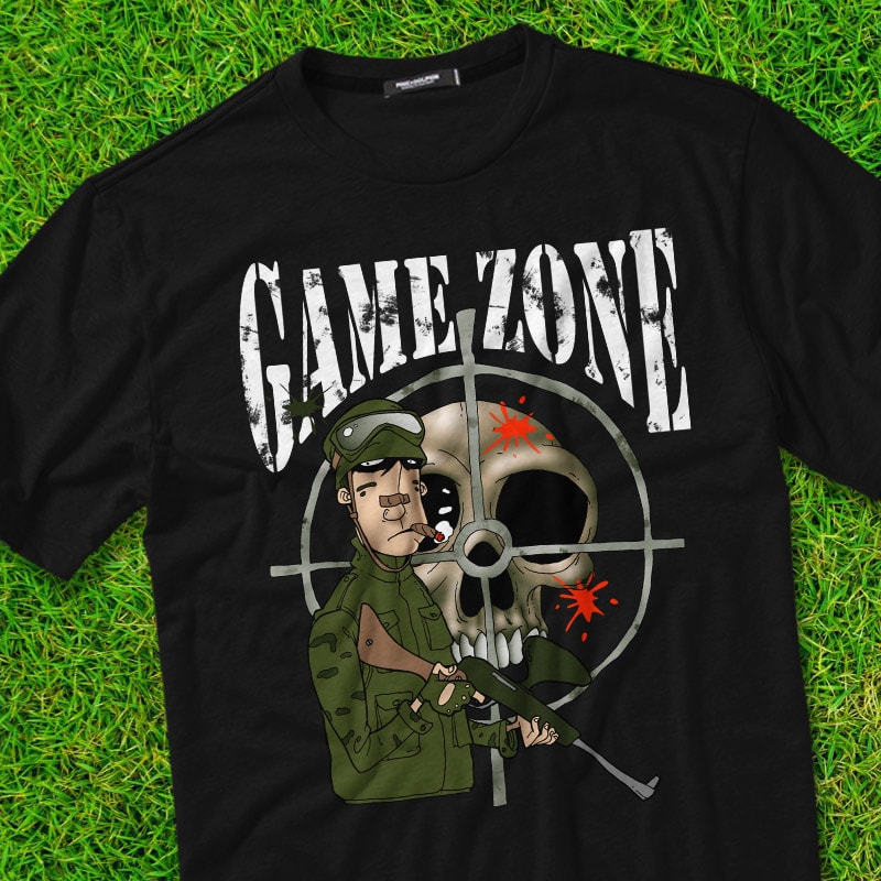 GAME ZONE t-shirt designs for merch by amazon