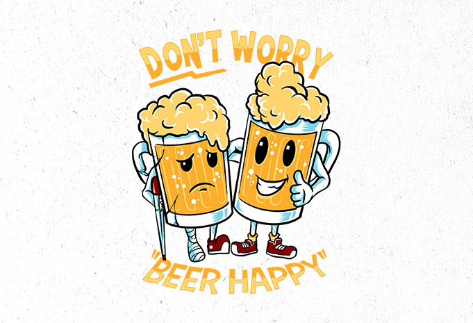 happy beer Graphic t-shirt design - Buy t-shirt designs