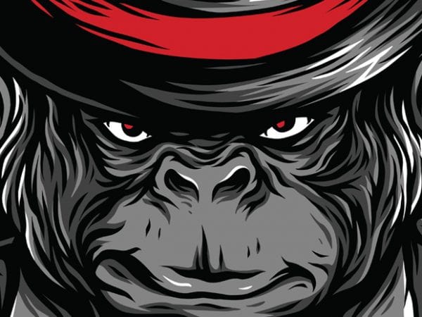 Bloody ape t-shirt design