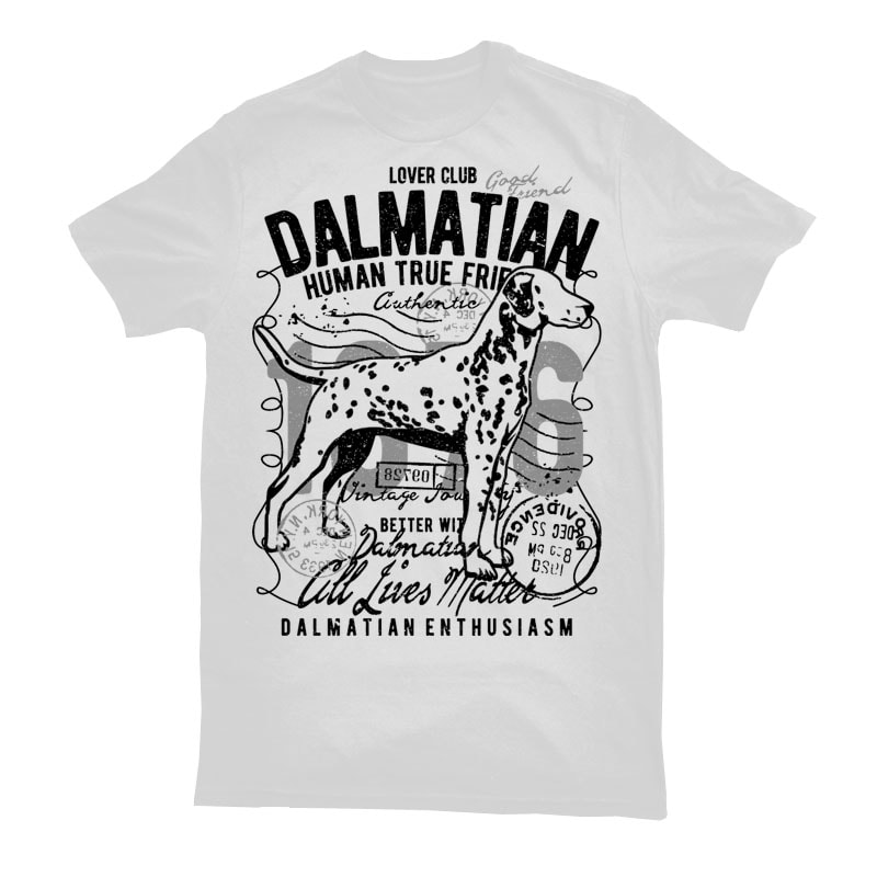 Dalmatian graphic t-shirt design - Buy t-shirt designs